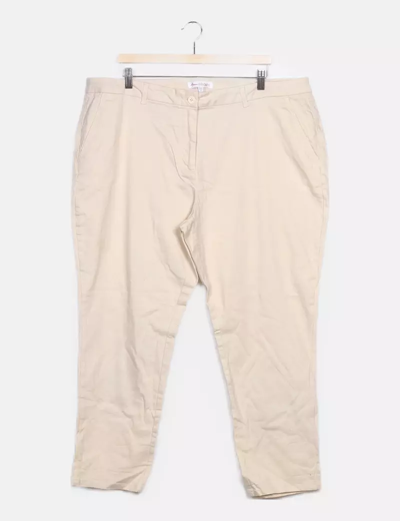 Anne Weyburn Pantalón beige casual