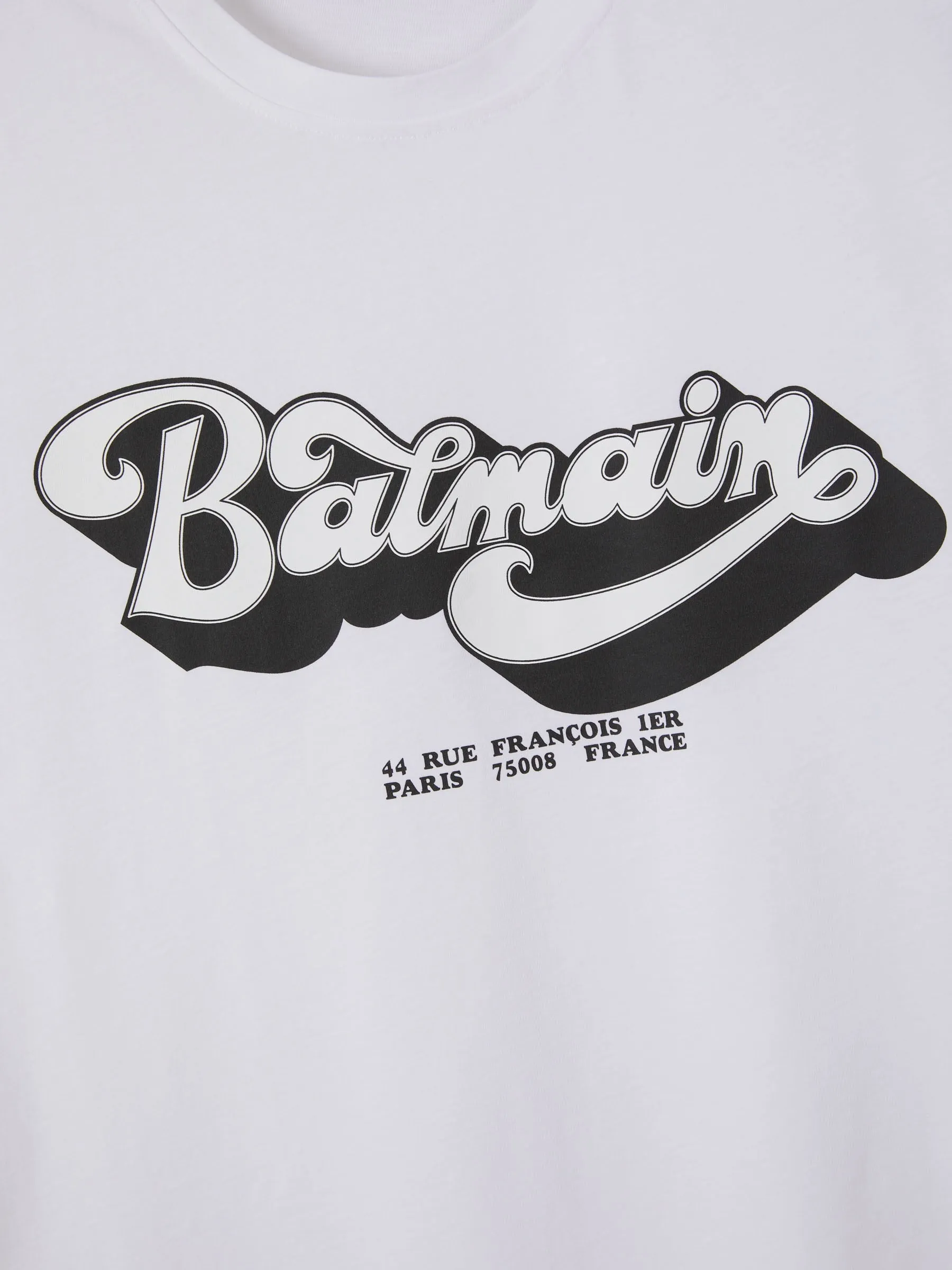 Balmain Camiseta Logo Algodón
