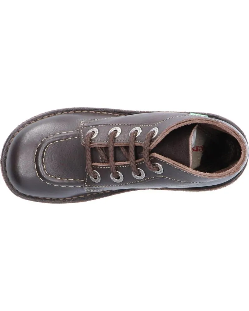 Botas KICKERS  de Mujer y Niña y Niño 621514-30 KICK COL  92 MARRON FONCE