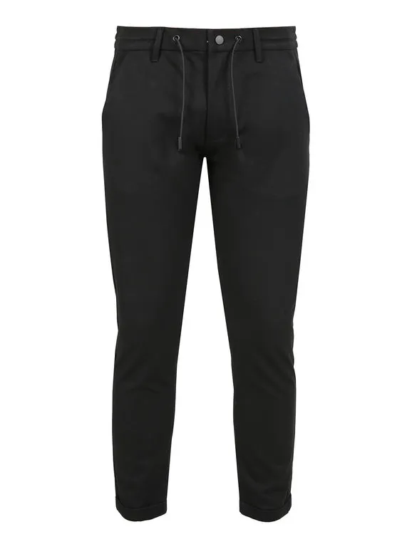 Coveri Collection Pantalones casuales con cordón para hombre.
