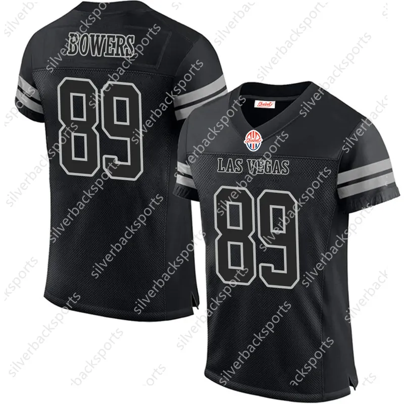 Davante Adams 89 BROCK Bowers Jerseys de fútbol Maxx Crosby Jakobi Meyers Gallup DeLlo Al por mayor para hombres Jóvenes para mu