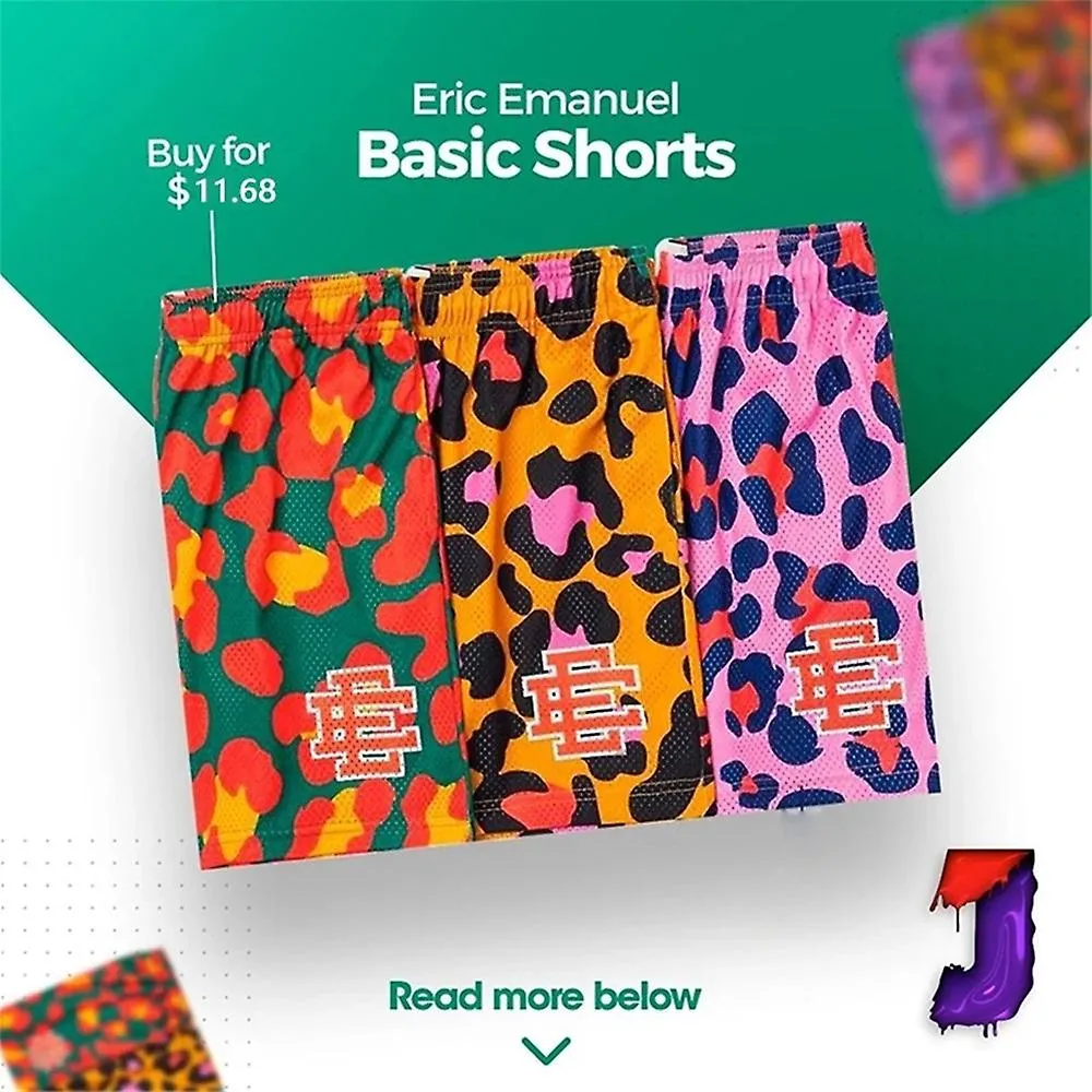 Eric Emanuel EE Basic Short NEW YORK CITY SKYLINE nuevos pantalones cortos casuales para hombre Pantalones deportivos al aire li
