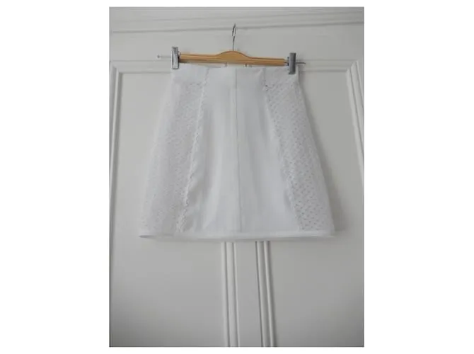 Falda blanca La Perla 40 Blanco 