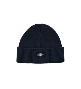 Gorro de algodón Shield marino