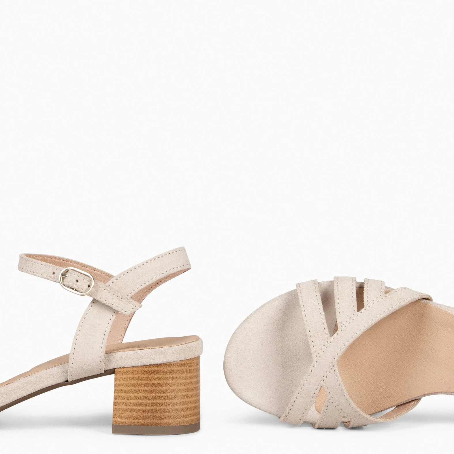 GRACE - Sandalias casuales mujer BEIGE