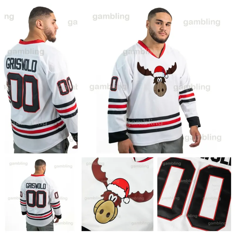 Jerseys de hockey de vacaciones navideñas personalizables para hombres / mujeres / jóvenes - personalizado con cualquier número 