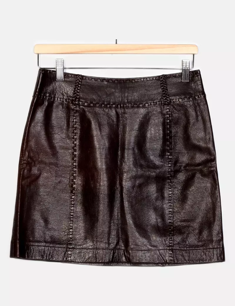Mango Falda casual Piel