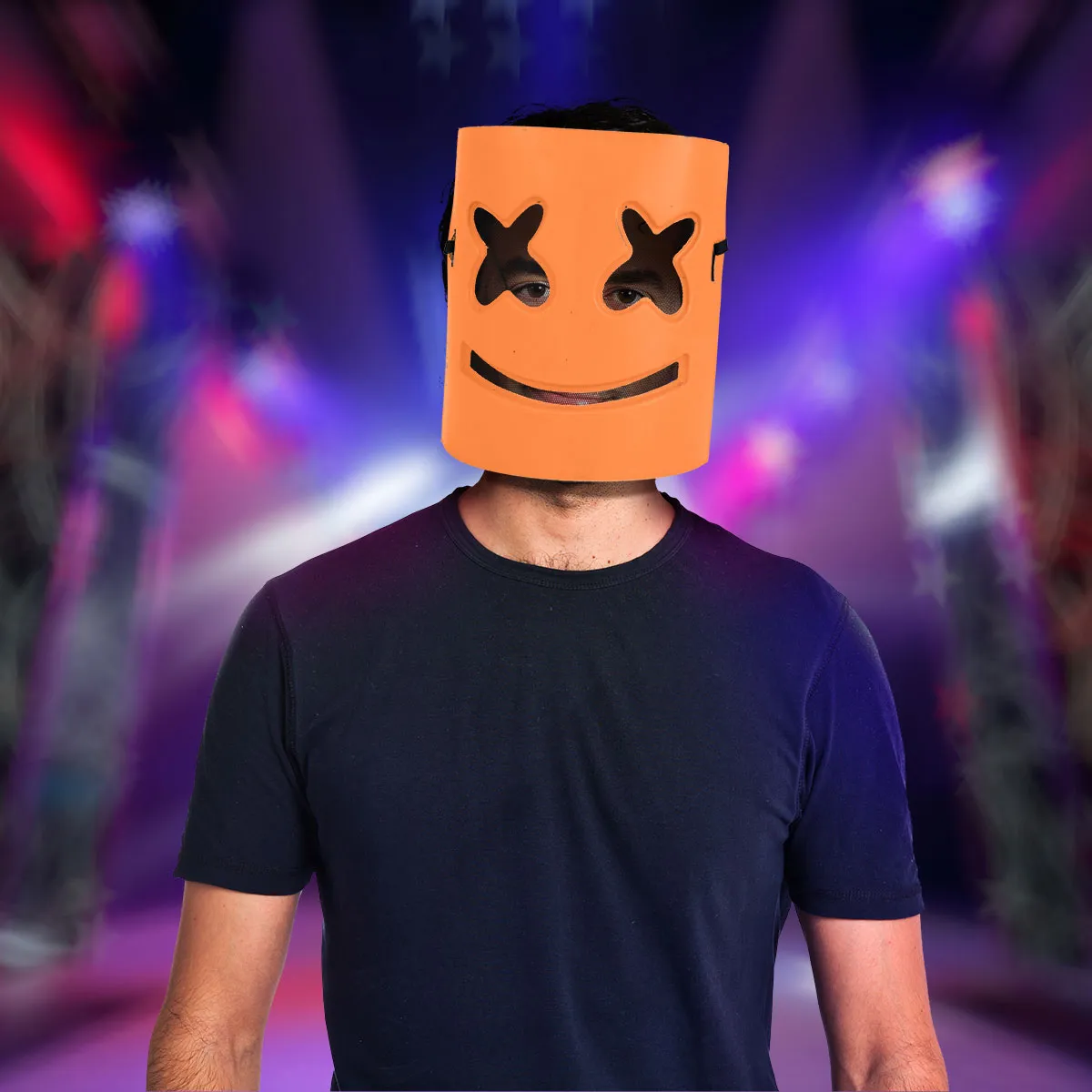 Máscara DJ color Naranja
