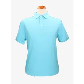 Polo algodón turquesa