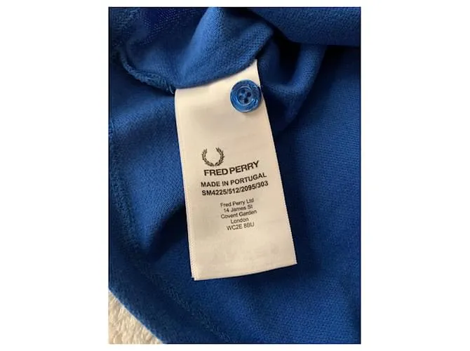 Polo Raf Simons x Fred Perry Azul 