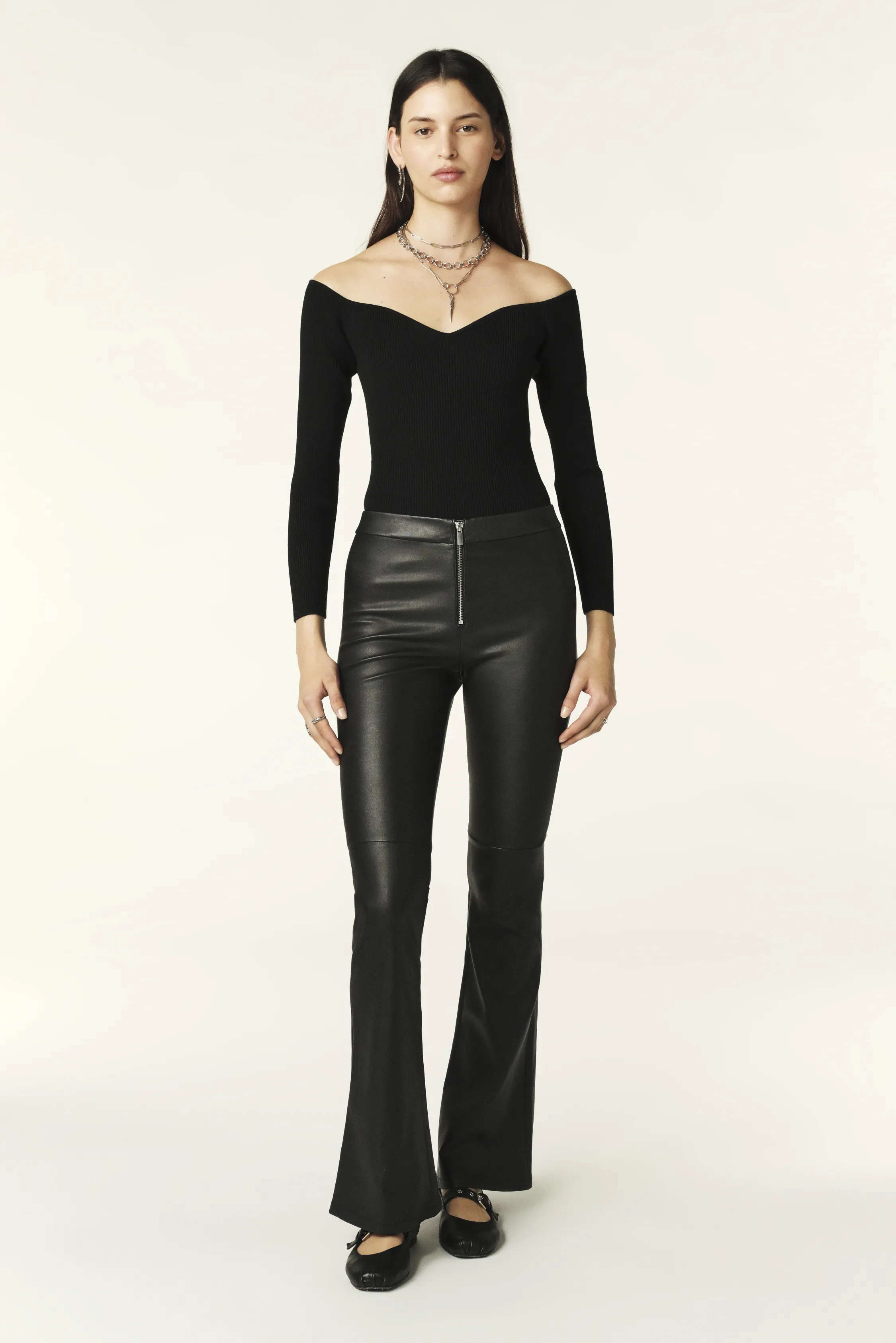 QUEENIE pantalones de cintura alta