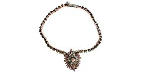 Shourouk Collares Negro Rosa 