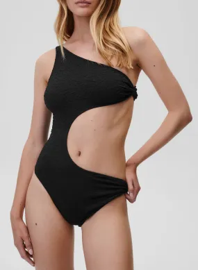UNDRESS CODE HOT LINE - Traje de baño de una pieza asimétrico en negro