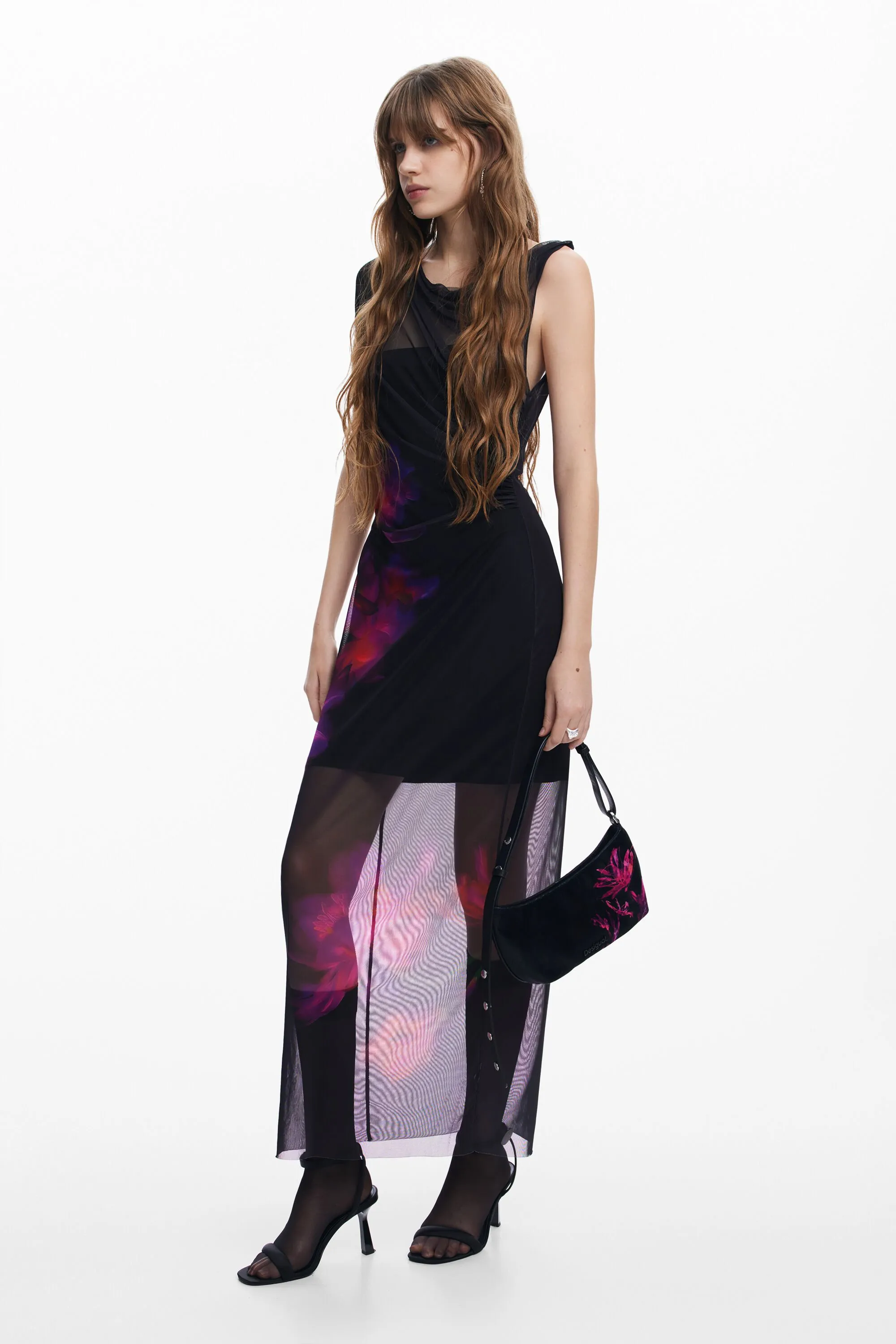 Vestido tul flores